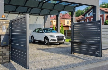 Въездные ворота каркас Alutech