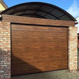 Секционные ворота Trend цвет Dark oak Темный дуб