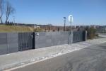 Установка откатных ворот цвет RAL7016 Серый антрацит