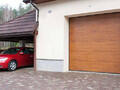 Секционные ворота Prestige цвет Golden oak Золотой дуб - 1